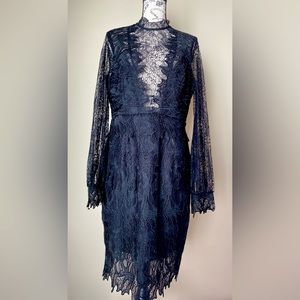 Preloved BARDOT Long Sleeve Lace Cocktail Dress Size 10 Org $149